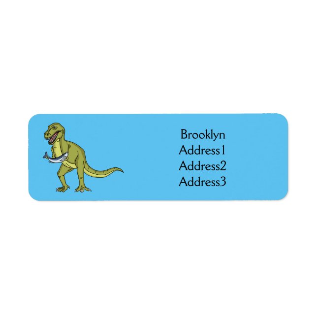 Funny T rex dinosaur illustration (Front)