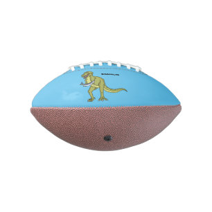 Funny T rex dinosaur illustration Football