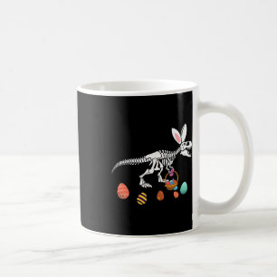 Funny T Rex Easter Skeleton Bunny Sket Egg Hunt Ea Coffee Mug