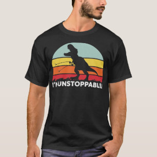 Funny T Rex Im Unstoppable With Trash Grabber Pick T-Shirt