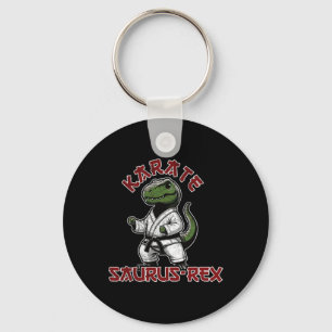Funny T-rex Karate Dino Martial Arts Children  Keychain