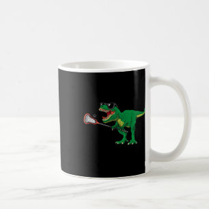 Funny T Rex Lacrosse Dinosaur Lax Boys Lacrosse Te Coffee Mug