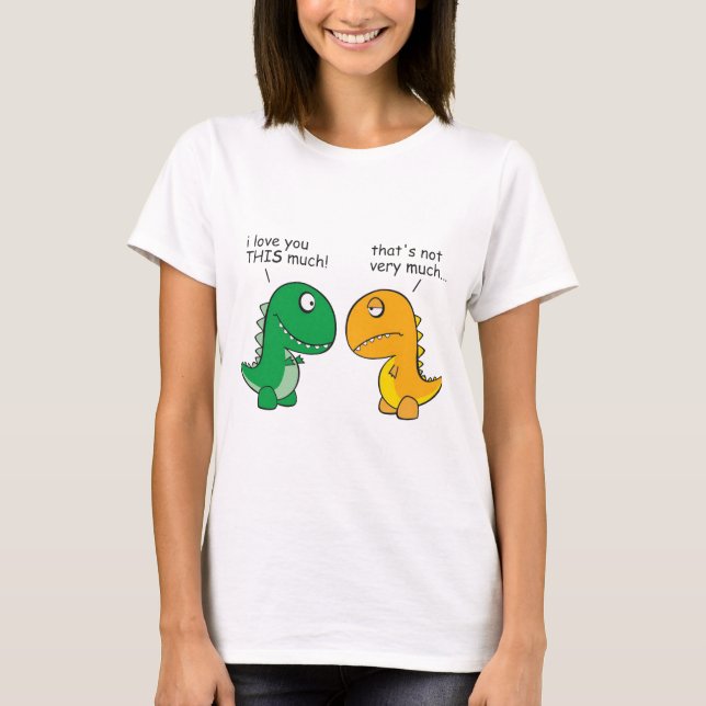funny-T-Rex-little-arms-cartoon T-Shirt (Front)