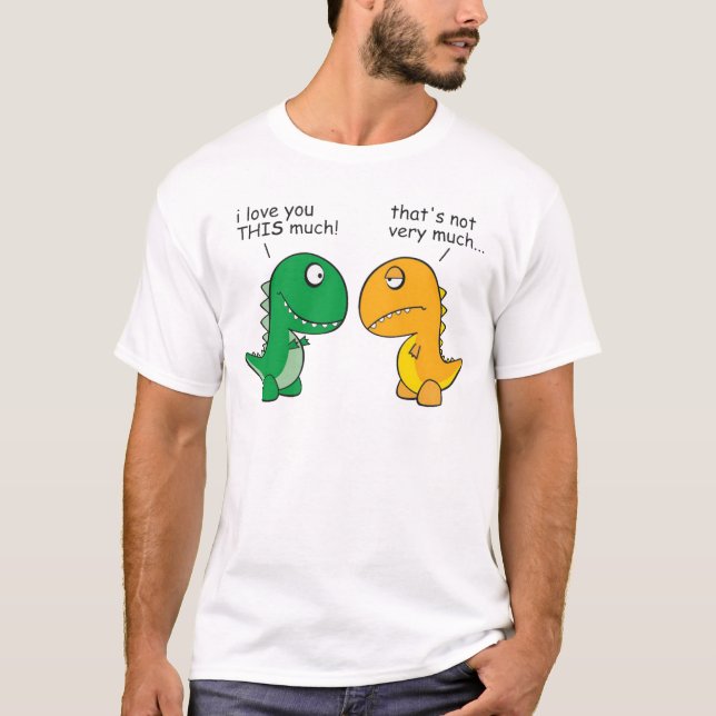 funny-T-Rex-little-arms-cartoon T-Shirt (Front)