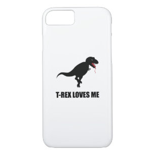 Funny T-Rex Loves Me Case-Mate iPhone Case