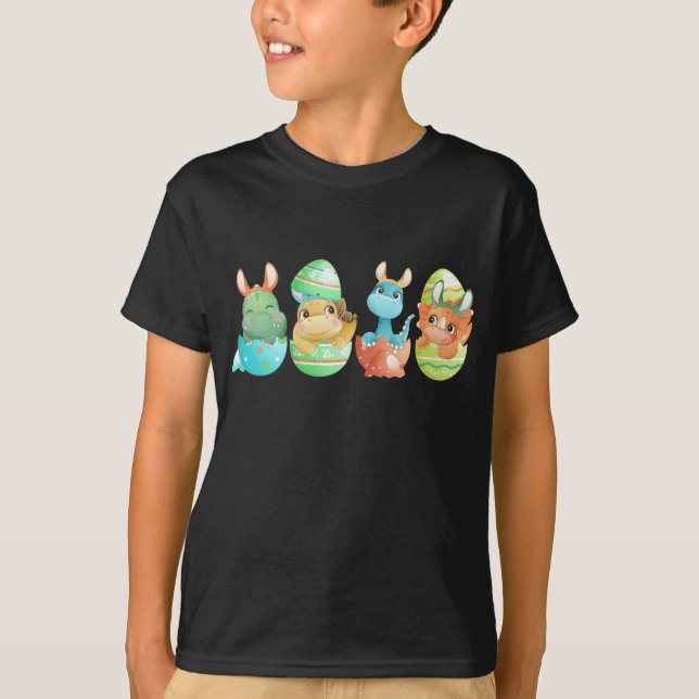 Funny T Rex Rabbit Dinosaur Easter Bunny Egg Costu T-Shirt (Front)