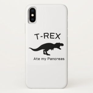 Funny T-Rex Type 1 Diabetes Funny T1D Diabetic Case-Mate iPhone Case