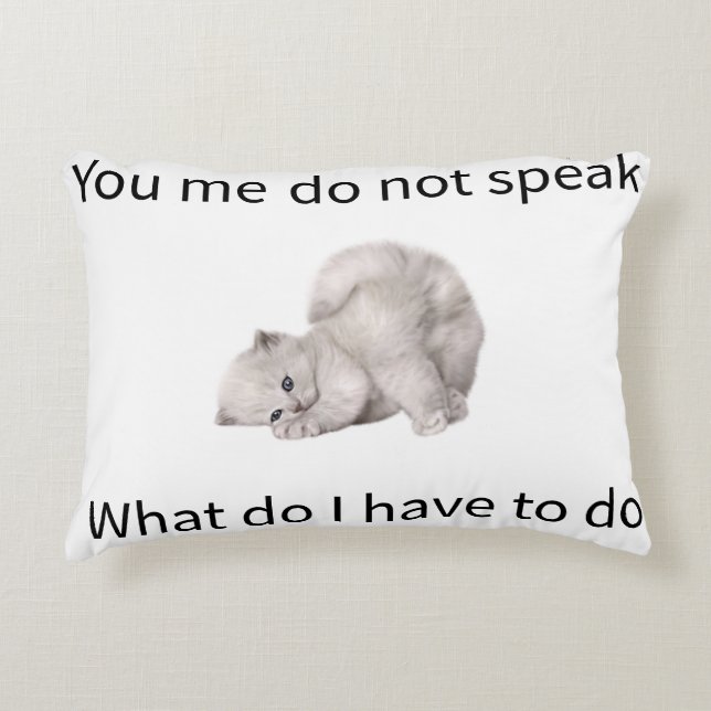 Funny T-shirt Accent Pillow (Front)