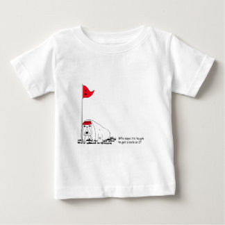 Funny T-shirt de chien de golf pour bébé