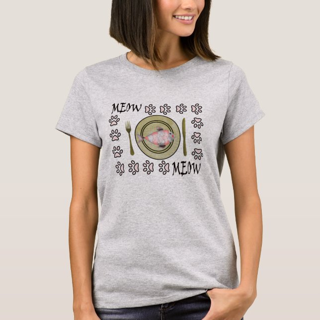 funny t-shirt for cat lovers (Front)