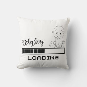 Funny T-shirt Infant Pregnancy Child Mother, 1/2 Throw Pillow