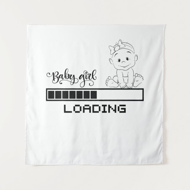 Funny T-shirt Infant Pregnancy Child Mother Tapestry (Front)