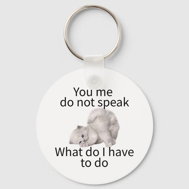 Funny T-shirt Keychain (Front)