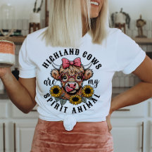 Funny T-Shirt Lover Vache Highland