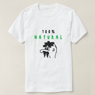 Funny T-Shirt Natural 100% - Custom Text