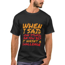 Funny T-shirt Sarcastic Quotes for Stupid People