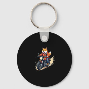 Funny T-Shirt, Shiba Inu, Motorcycle, Dog, Puppet, Keychain
