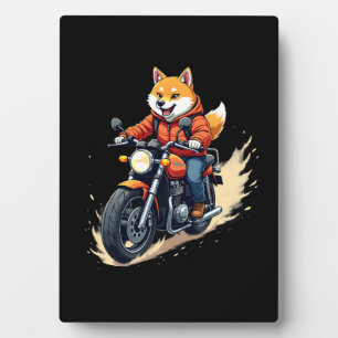 Funny T-Shirt, Shiba Inu, Motorcycle, Dog, Puppet, Plaque