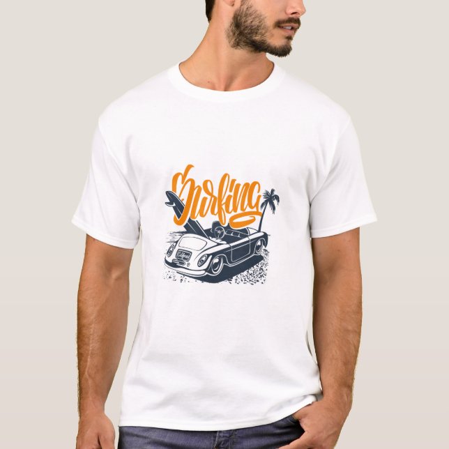 Funny T-shirt Surfing  (Front)