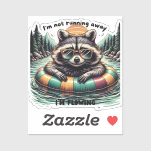 Funny T-shirt with a relaxed raccoon – “I'm not ru