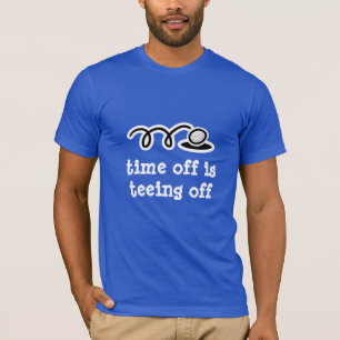 Funny t-shirt with golf humour