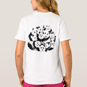 Funny T-Shirt with Panda Family