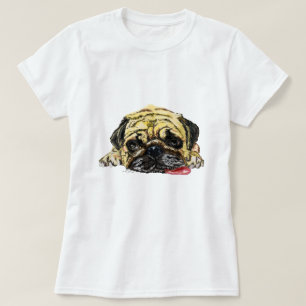 Funny T-Shirt with Pug Dog