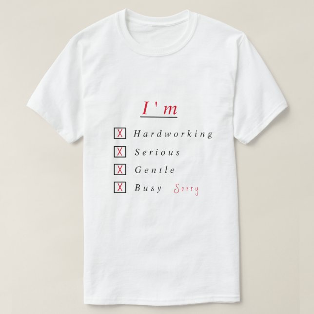 Funny T-Shirt with Text - Customizable (Design Front)