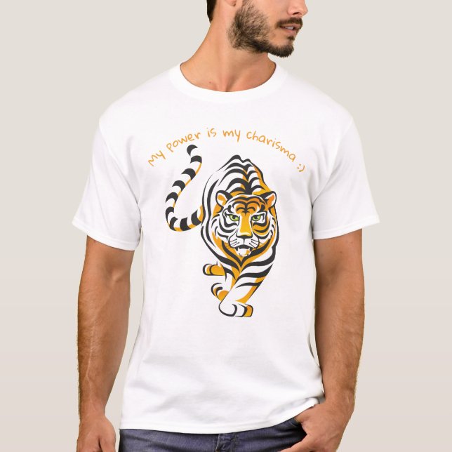 funny t-shirt with tiger (Devant)