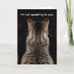 Funny Tabby Cat Birthday Card<br><div class="desc">I guess you could say that the cat's got his tongue! Fun birthday card that is great for any cat lover... make them smile with this cheeky card - one that they'll not soon forget!</div>