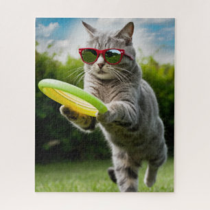 Funny Tabby Disc Golf Puzzle