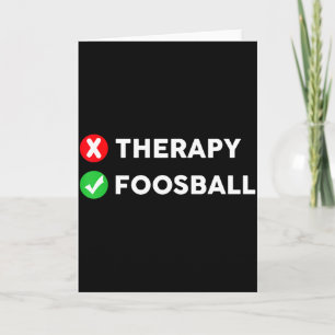 Funny Table Football Soccer Foosball Lover  Card