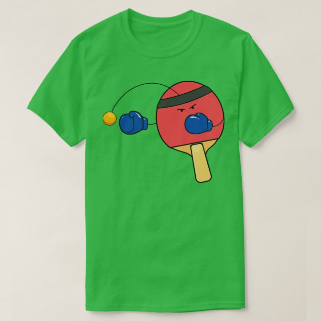 Funny Table Tennis Boxing  T-Shirt (Design Front)