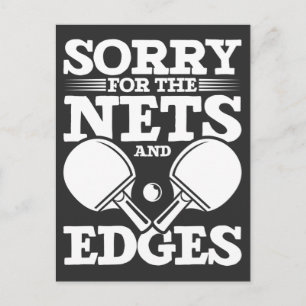 Funny Table Tennis Quote Sarcastic Ping Pong Playe Postcard