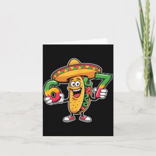 Funny taco 67 meme cinco de mayo fiesta design card