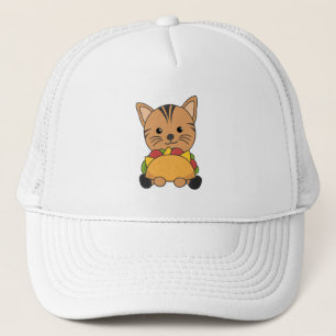 Funny Taco Cats Tacos Mexico Cute Cat Trucker Hat