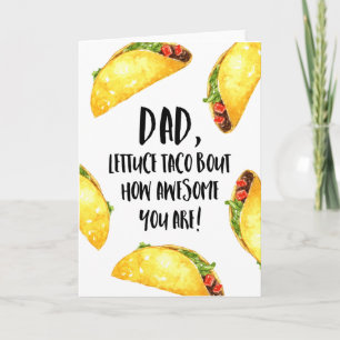Funny Taco Father's Day Card