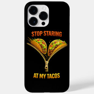 Funny Taco Lover Stop Staring Case-Mate iPhone 14 Pro Max Case