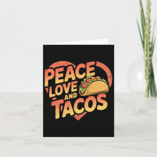 Funny Taco Mexican Food Lover Cinco De Mayo Jm Pea Card
