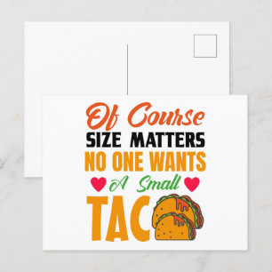 Funny Taco Postcard