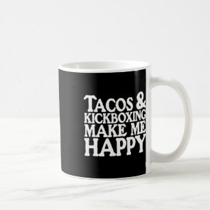 Funny Taco Shirt Tacos And Kickboxing Sports Tees Coffee Mug