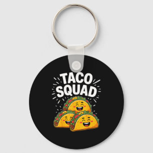 Funny taco squad funny cinco de mayo taco mexican keychain