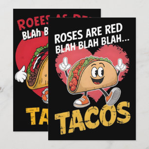Funny Taco T-Shirt Design For Taco Lovers Holiday Card