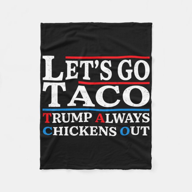 Funny Taco Vintage  Fleece Blanket (Front)
