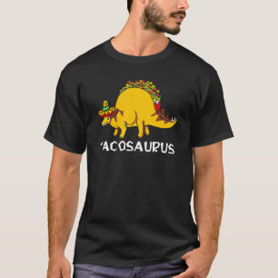 Funny Tacosaurus Kids Mens Womens Taco Dinosaur 1 T-Shirt