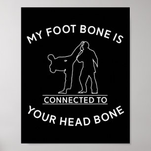 Funny Taekwondo Karate Kickboxing Martial Arts Lov Poster