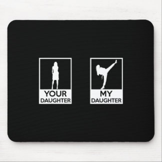 Funny Taekwondo Mom Dad Martial Arts Karate-girls  Mouse Pad