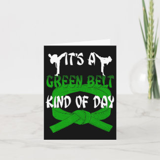 Funny Taekwondo Shirt Karate Its A Green Belt Kind Card