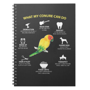 Funny Talented Sun Conure Bird Lover Notebook