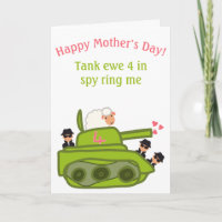 Funny tank ewe sheep pun cartoon Mother’s Day 